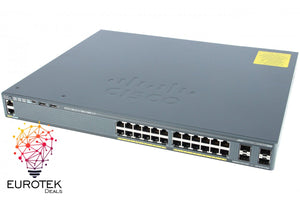 Cisco Catalyst WS-C2960X-24PS-L 24-Port PoE+ Switch | Managed, 4x1G SFP